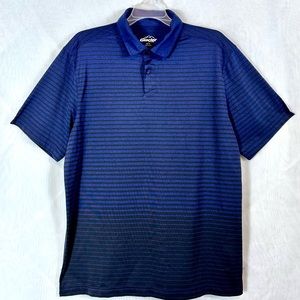 Men’s Glacier Polo Style Ombre Stripe Casual Shirt / size medium